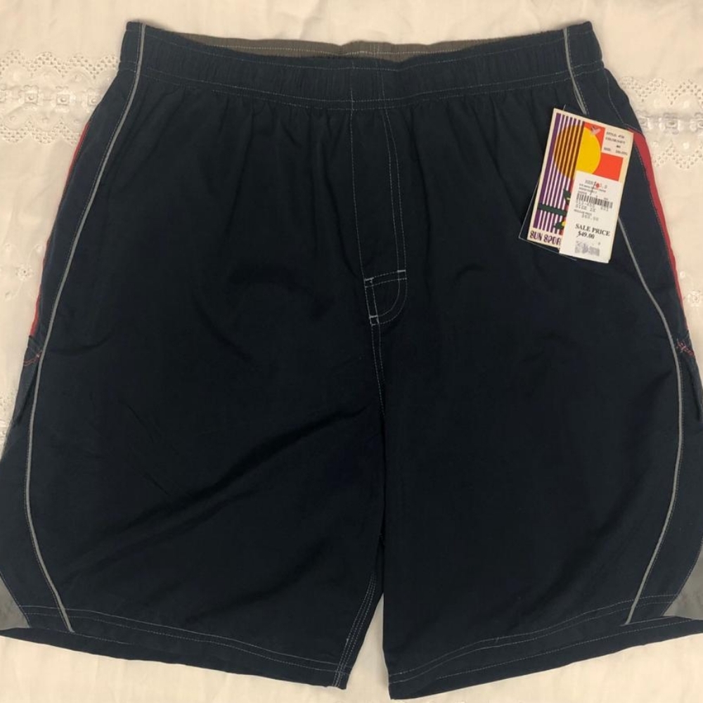 NWT Men's Striped w/ Pockets Alpine Bathing Suit